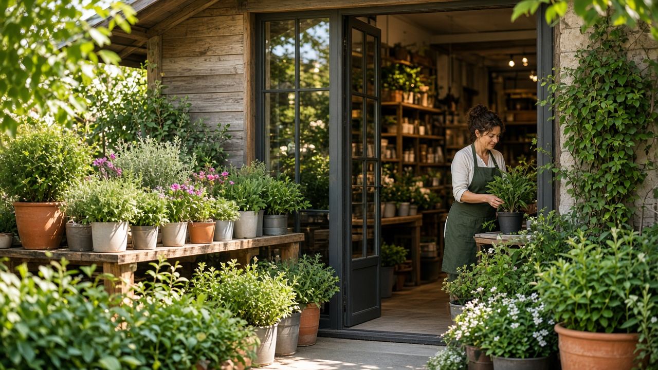 Plant nursery / garden centre at Silver Forge Nursery